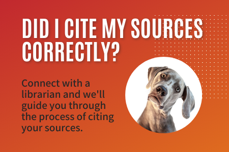 Get help citing your sources