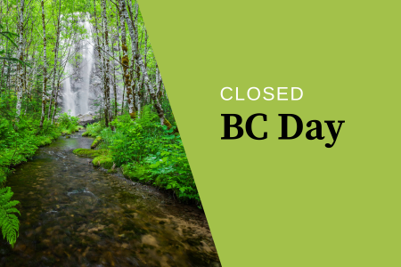 Closed for BC Day