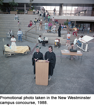 Promotional photo taken in the concourse, 1988.