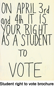 Student right to vote brochure