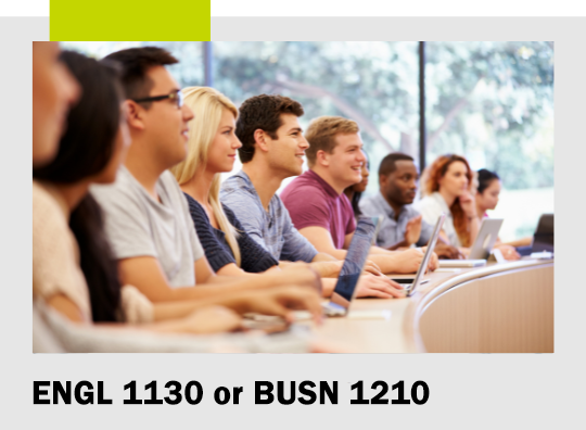 Book an English 1130 or Business 1210 class