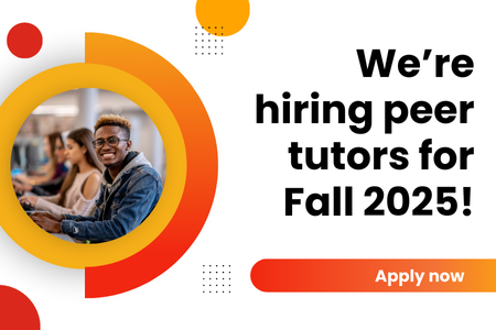 We&#039;re hiring tutors for Fall 2025. Apply now