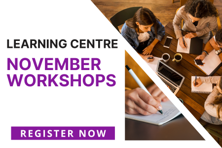 Learning Centre November workshops
