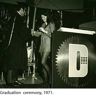 Graduation ceremony, 1971
