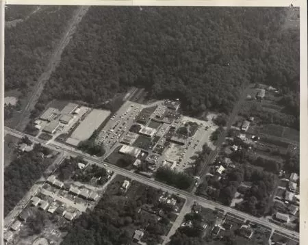 Aerial photo of Surrey Campus.