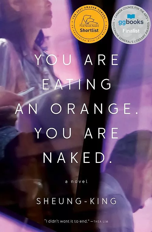 You are eating an orange. You are naked book cover