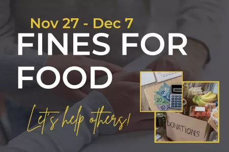 Donate your overdue fines to the DSU Emergency Food Bank