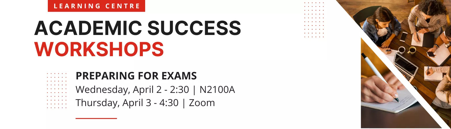 Academic success workshop: preparing for exams