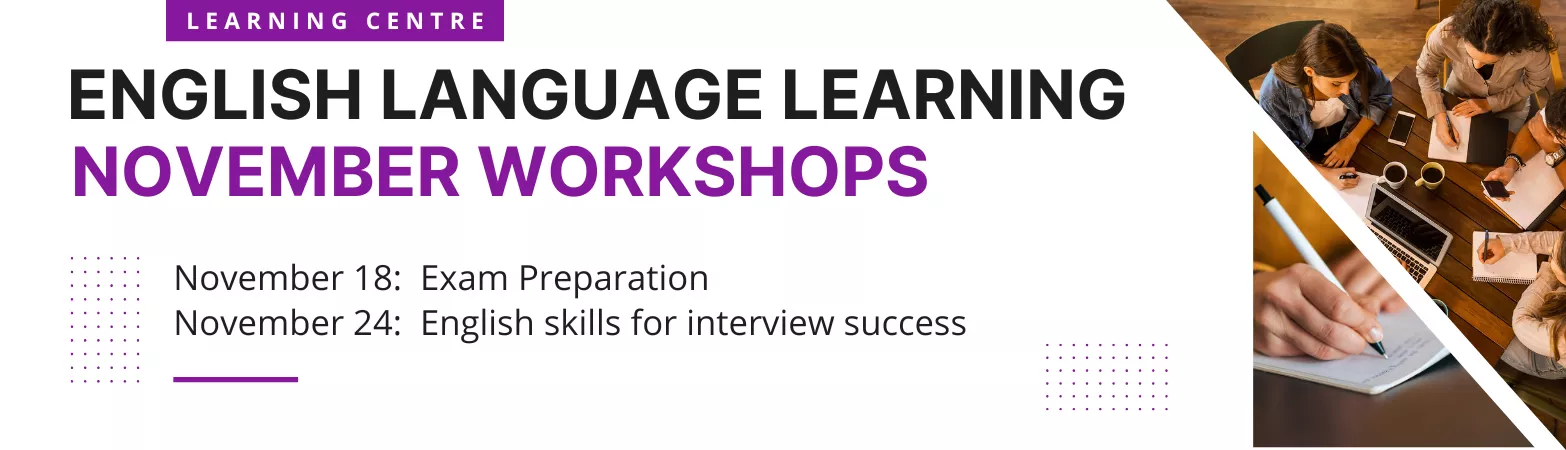 Learning Centre November workshops