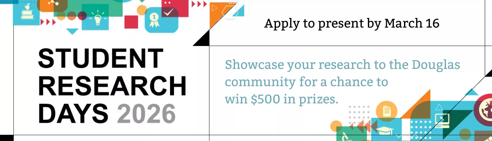 Student Research Days. Apply by March 16.