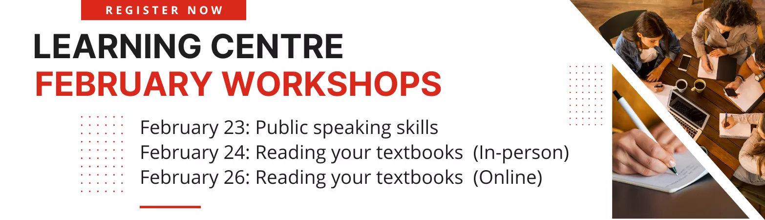 Learning Centre February workshops