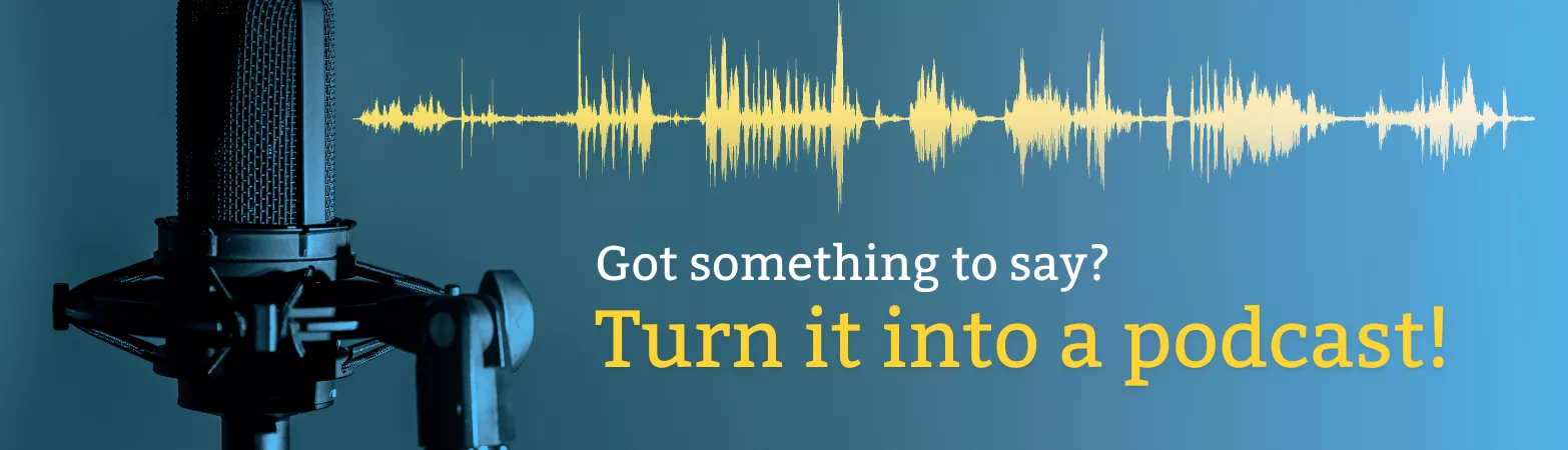 Take the tutorial and book the podcast studio!