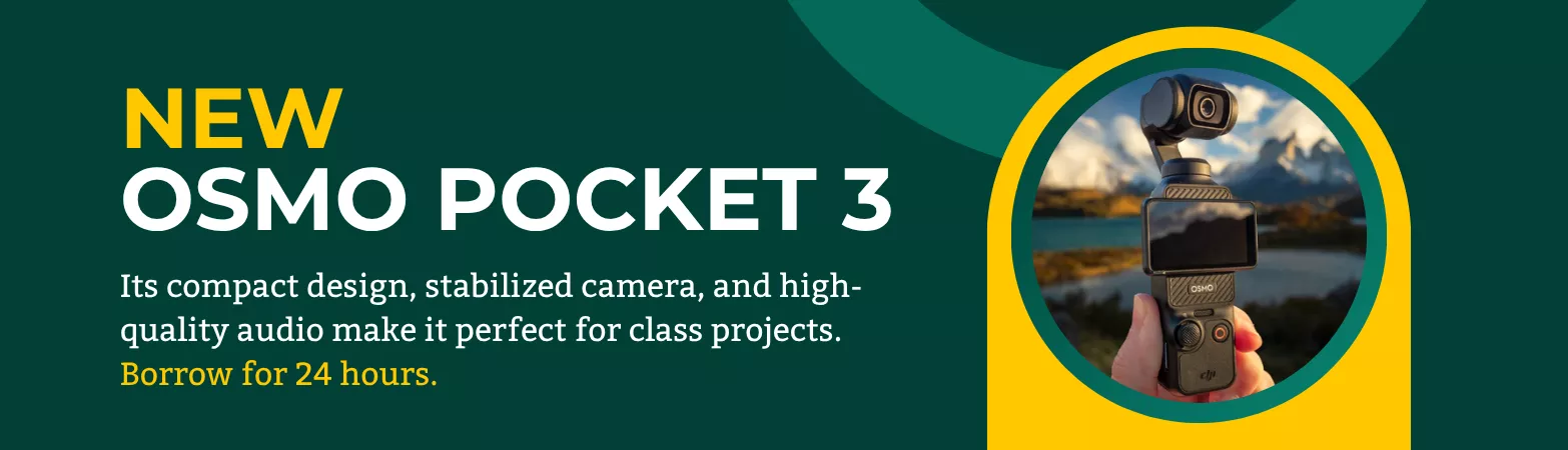 New equipment to borrow: osmo pocket 3