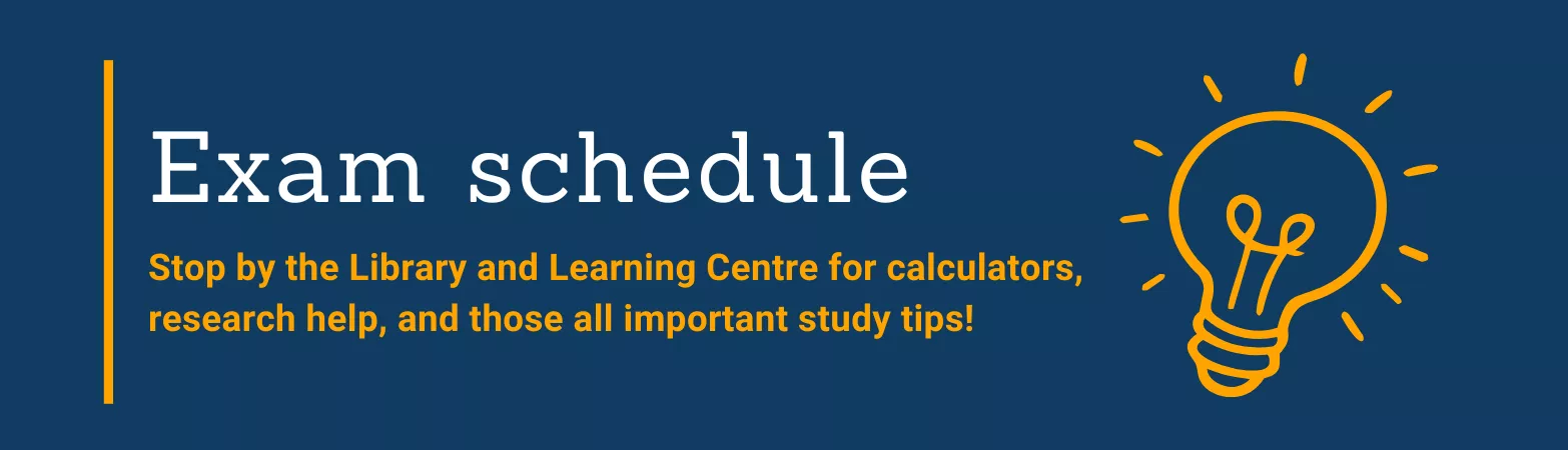 Check the exam schedule
